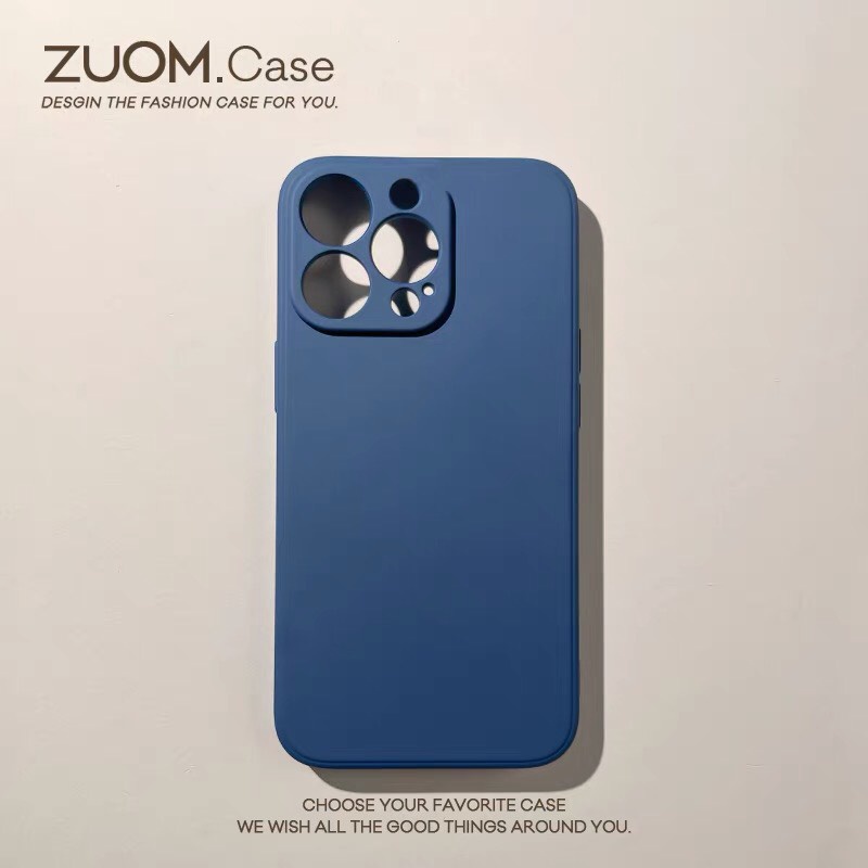 Ốp lưng iphone màu Xanh Đậm Bảo Vệ Camera dành cho iphone 6/6plus/6s/6splus/7/7plus/8/8plus/x/xr/xs/11/12/13/pro/max