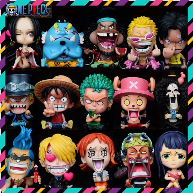 Mô Hình Nhân Vật One Piece, Truyện Tranh Đảo Hải Tặc, Luffy Mũ Rơm, Zoro, SanChi, Ace,...Cao 12,5cm - Tượng Figure