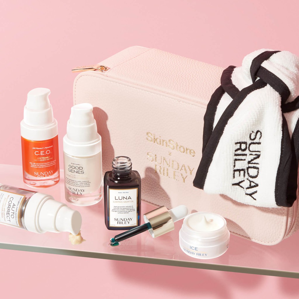 Set dưỡng da SUNDAY RILEY x SkinStore Limited Edition Bag