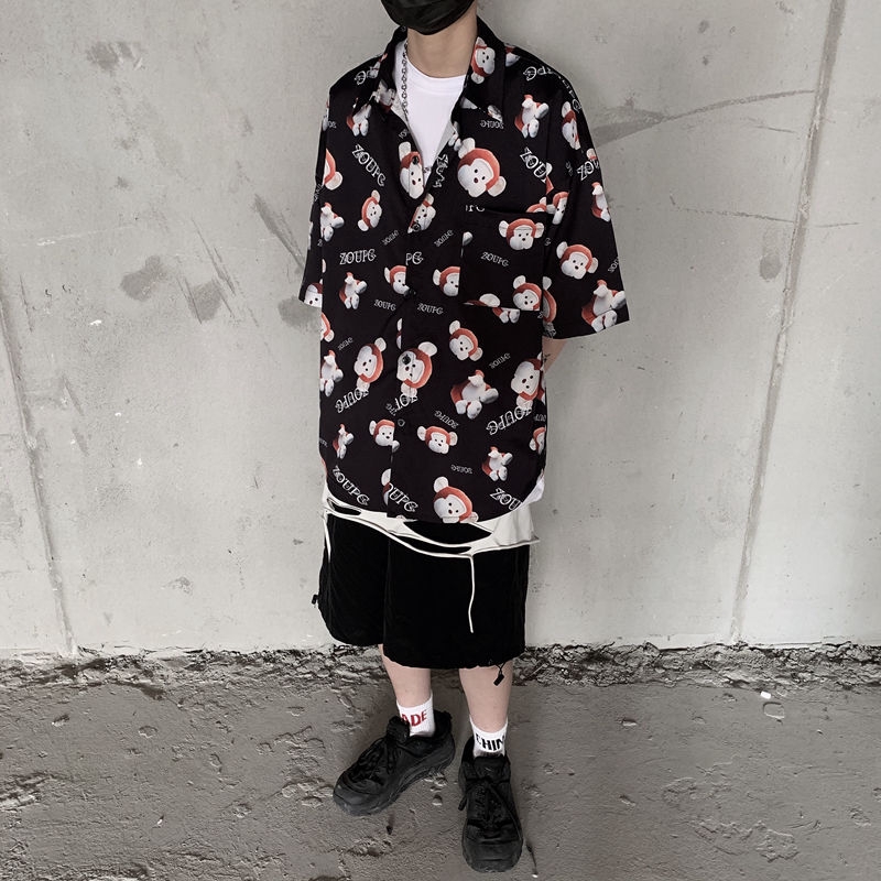 Áo Thun In Hình Chú Khỉ Hoạt Hình Phong Cách Hip Hop Harajuku 192143 | BigBuy360 - bigbuy360.vn