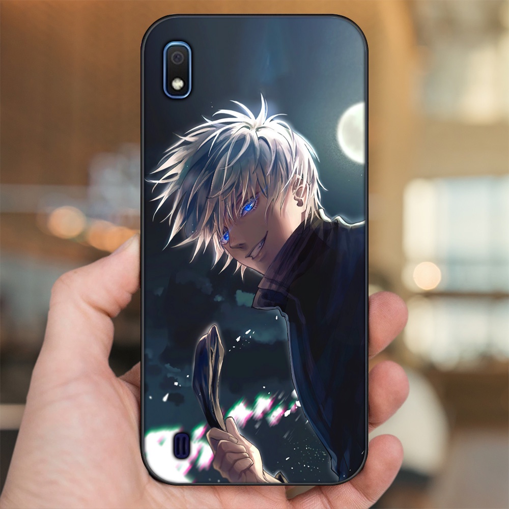 Ốp lưng Samsung A10 viền đen in hình Satoru Jujutsu Kaisen