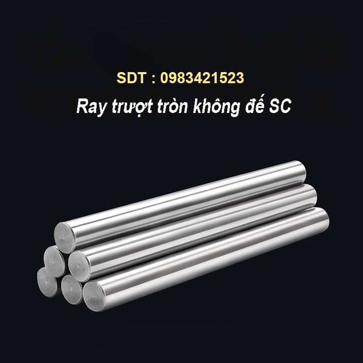 Thanh trượt tròn không đế phi 30 đơn vị 100mm. Đặt số lượng để được cắt theo theo chiều dài mong muồn