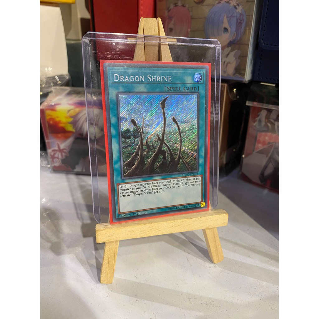 Lá bài thẻ bài Yugioh Dragon Shrine - Secret Rare - Tặng bọc bài nhựa bảo quản