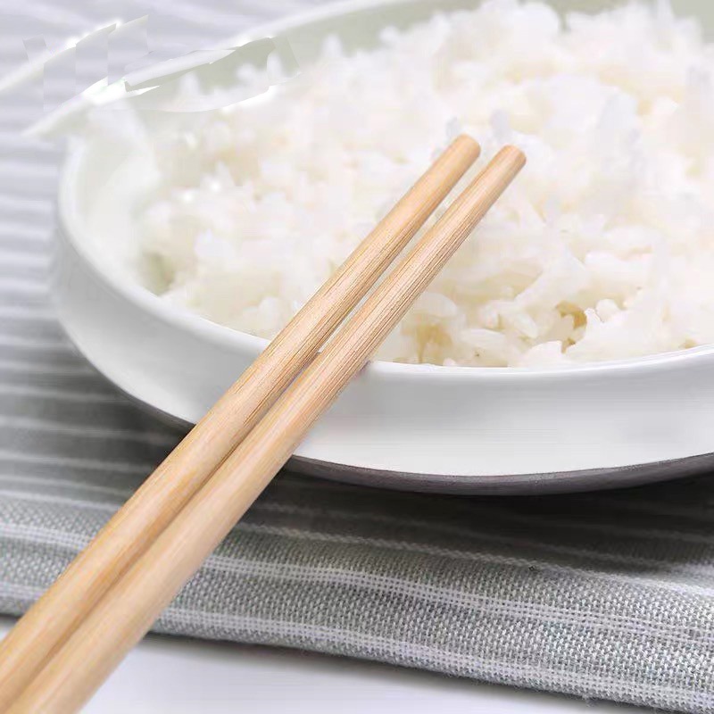 Đũa ăn cơm tre tự nhiên 10 đôi, Đũa tre cao cấp chống không mốc già đều đẹp mũi nhọn T