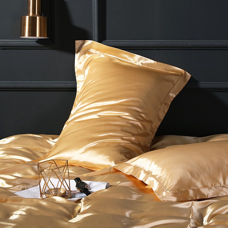 Vỏ Gối Bằng Lụa Satin Sang Trọng Trang Trí Nội Thất Nhà Cửa