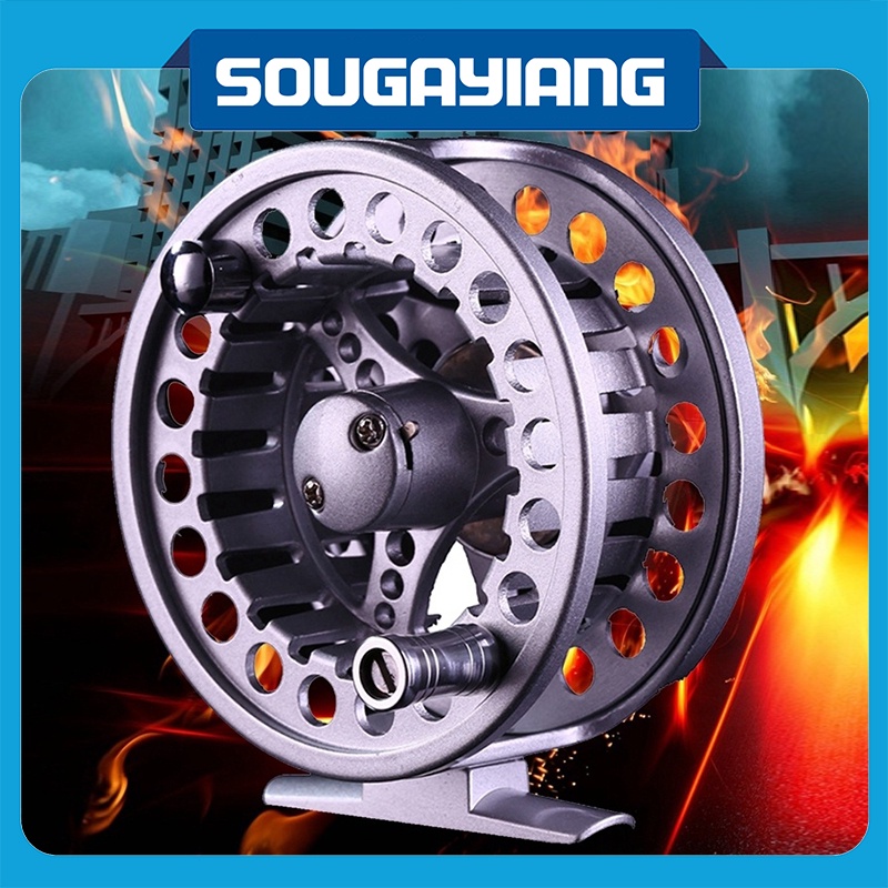 Sougayilang 3BB Aluminum Fly fishing reel Die Full Metal Casting CNC Fly Fishing Wheel