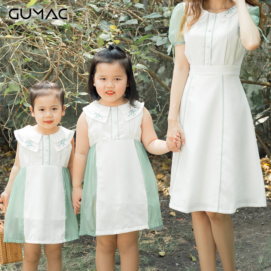 Đầm thêu lá cổ cho bé gái DKA328 GUMAC | BigBuy360 - bigbuy360.vn