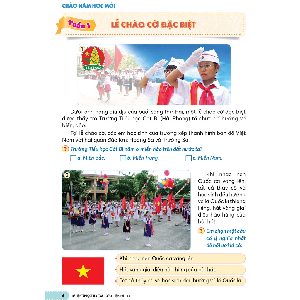 Sách Bài tập tập đọc theo tranh lớp 3 tập 1
