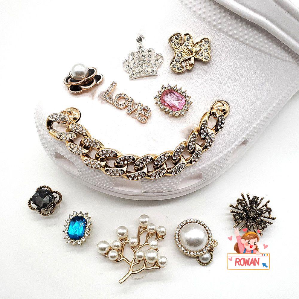 Rowans Kẹp Giày Lấp Lánh Cho Nữ|Phụ Kiện Trang Trí Giày Dép &amp; Giày Cao Gót Charms