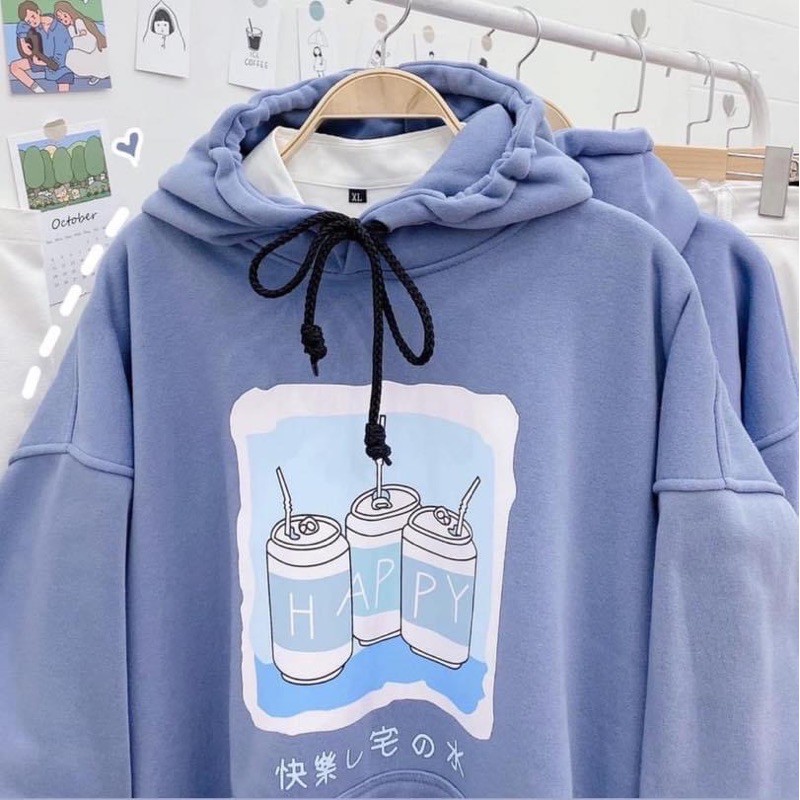 Áo HOODIE nỉ lót bông in hình cực xịn Form rộng Unisex NAM/Nữ cực chất (Hình thật của shop 100% )