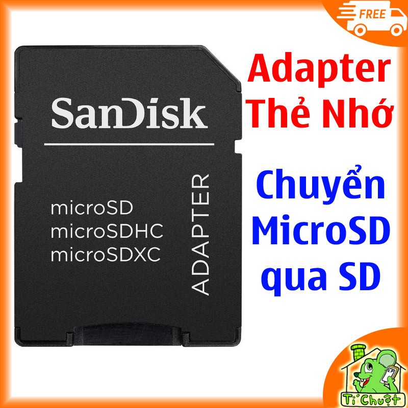 Áo Thẻ MicroSD to SD Adapter - Đầu Chuyển thẻ nhớ MicroSD thành thẻ SD | BigBuy360 - bigbuy360.vn