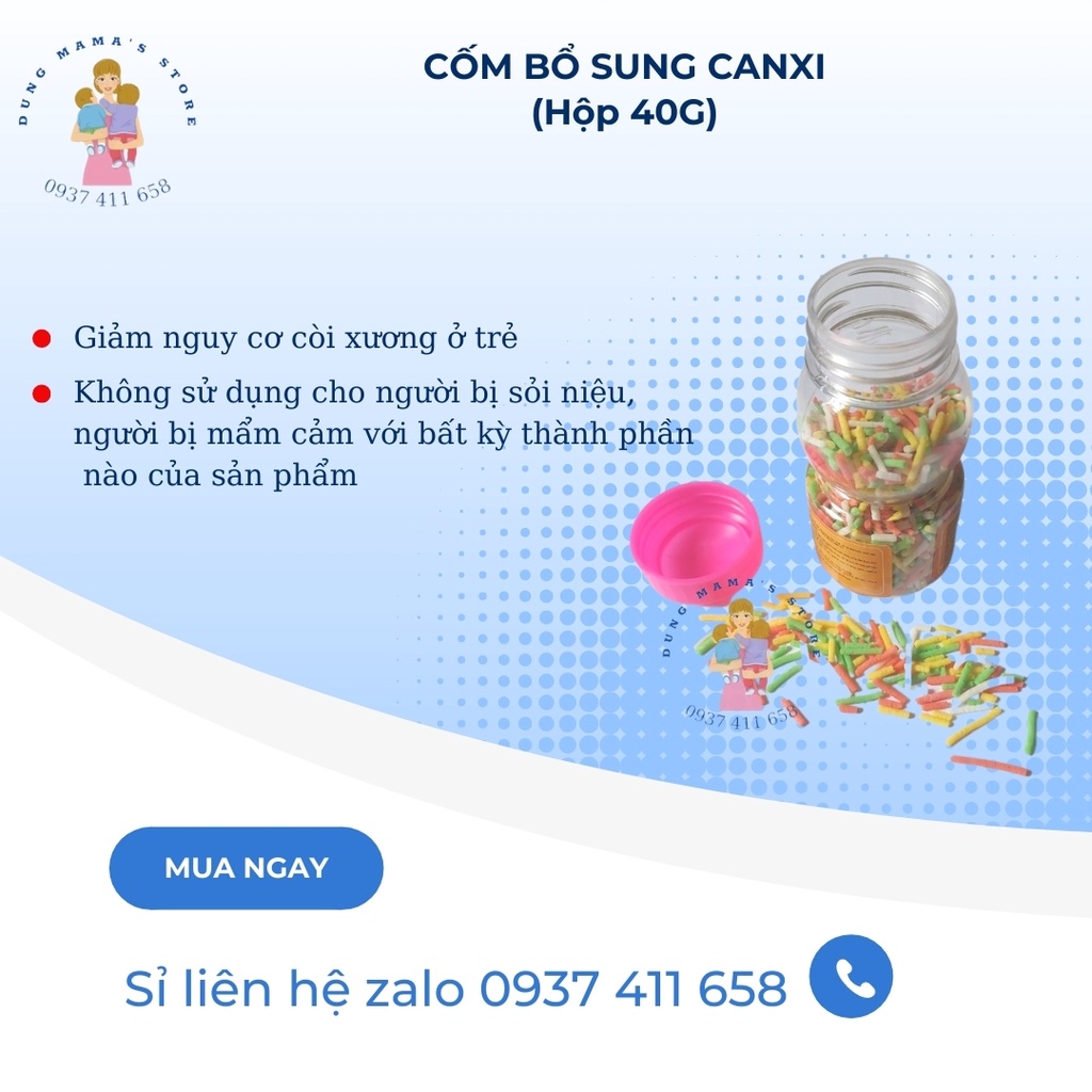 CỐM BỔ SUNG CANXI APCO 40g- HỖ TRỢ TRẺ BIẾNG ĂN