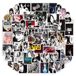 Y&P| Hình Dán Chống Nước Tomie Nhật Bản Anime Mũ Bảo Hiểm Máy Tính Xách Tay Hành Lý Dán Thiết Lập, 60 tờ