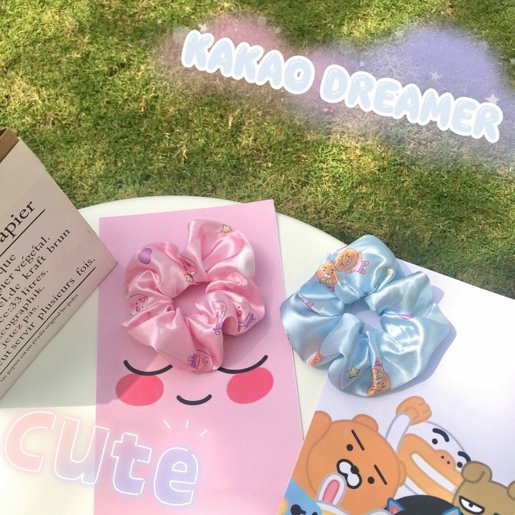 Dây Buộc Tóc Scrunchies Kakao Friends Quốc Dân Cực Xinh 2021