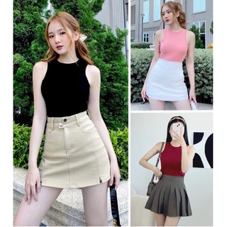 Áo sát nách croptop nữ ôm body chất thun 4 chiều mềm mịn co giản thoải mái