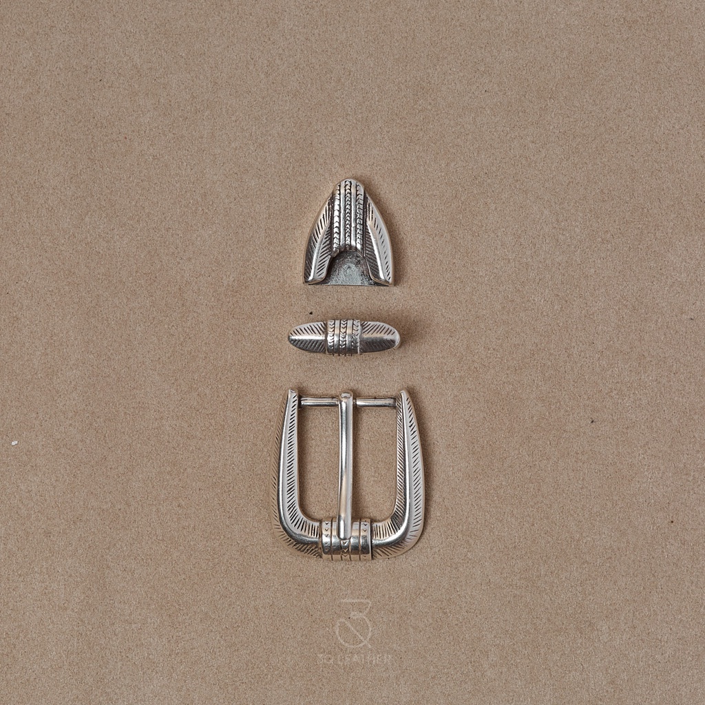 Mặt dây lưng Nam Nữ màu Bạc, mã MDL095, size 25mm, chất liệu Hợp kim cao cấp mạ Bạc, mặt thắt lưng nam