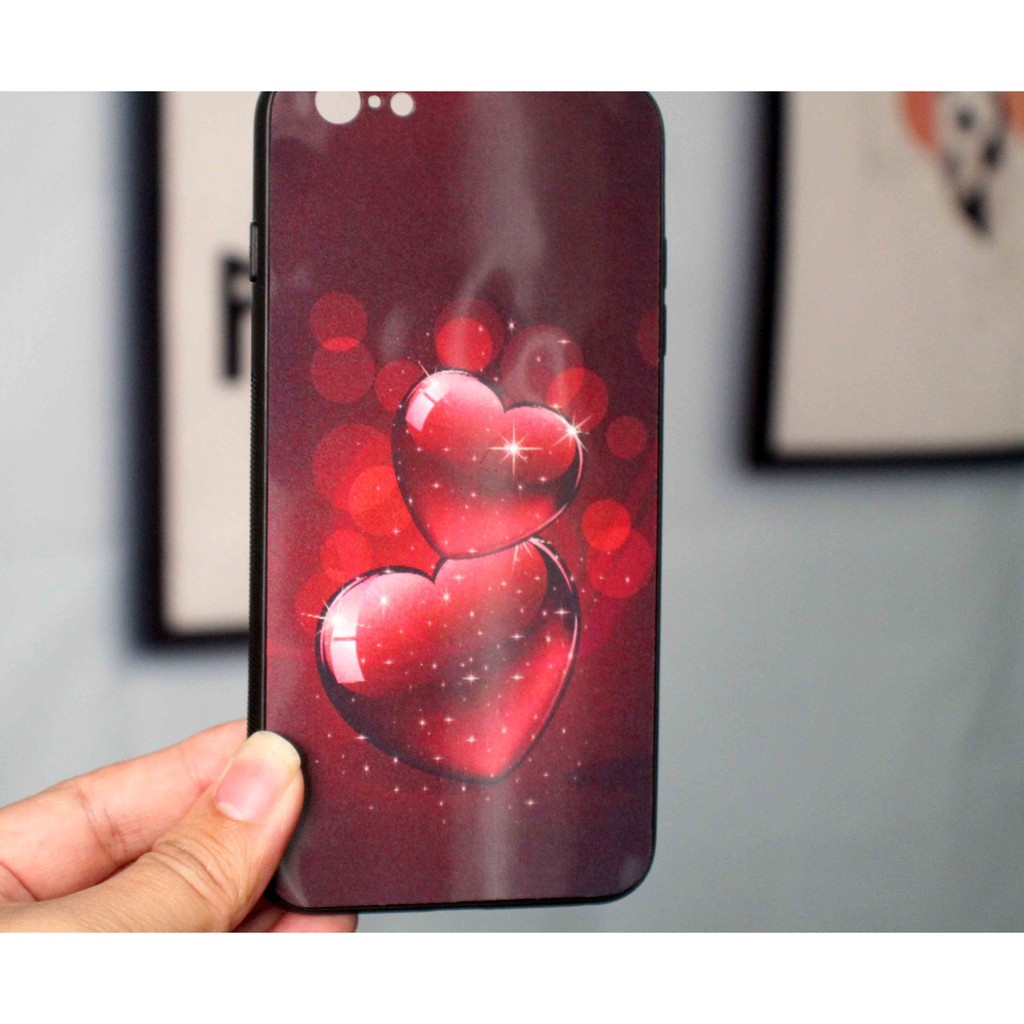 Ốp điện thoại hình trái tim 3D thay đổi tự động cho Iphone 6 6S Plus