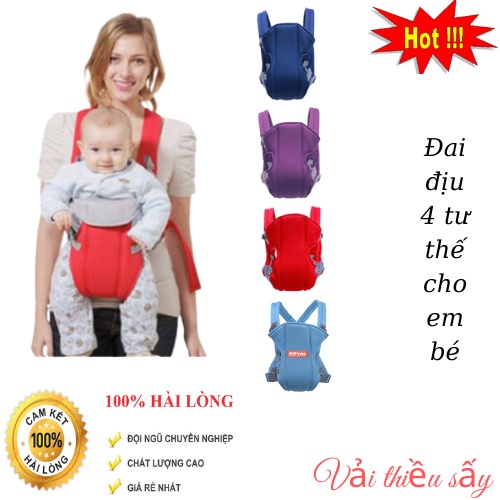 Đai Đeo An Toàn Cho Bé, Địu 4 Tư Thế Cho Em Bé Giúp Các Mẹ Có Thể Chăm Sóc Con Mình Dễ Dàng Hơn hàng Việt Nam