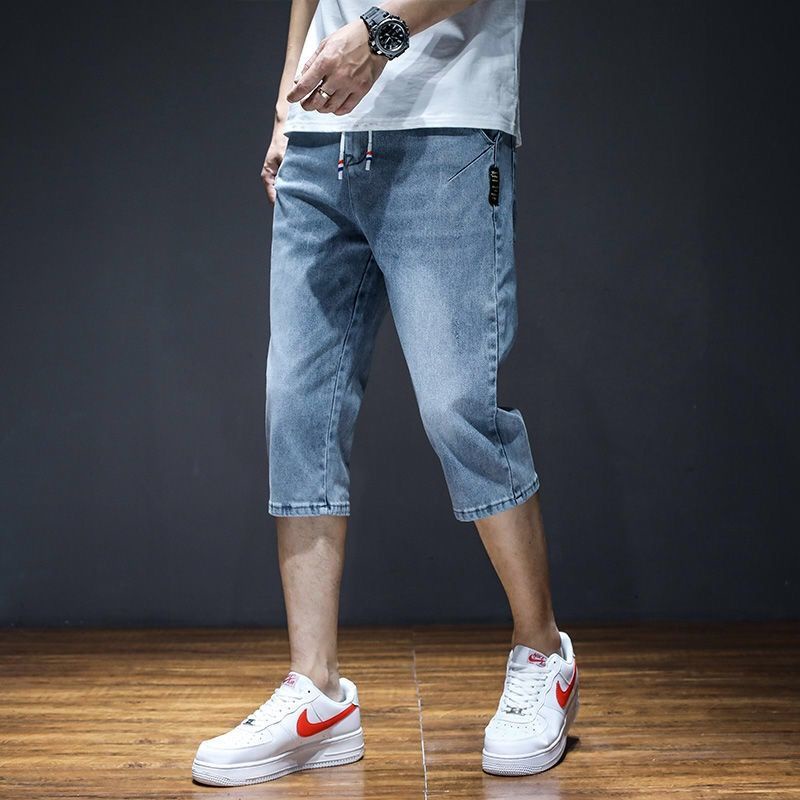 Quần jeans Lửng 7 Tấc Dáng Rộng Thời Trang Mùa Hè Cho Nam