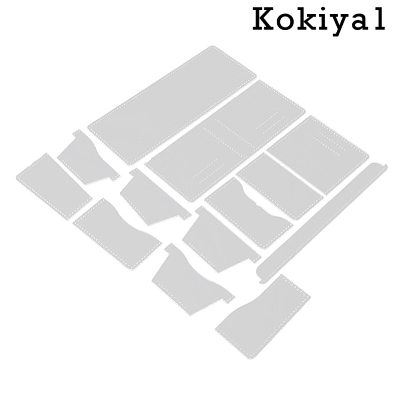 Set 13 Khuôn Acrylic Trong Suốt Làm Ví Da Thủ Công