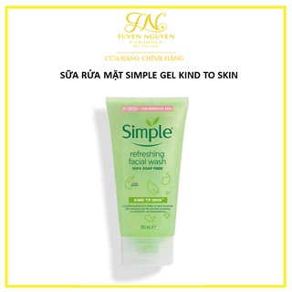 SỮA RỬA MẶT SIMPLE GEL KIND TO SKIN REFRESHING FACIAL WASH GEL 150ML