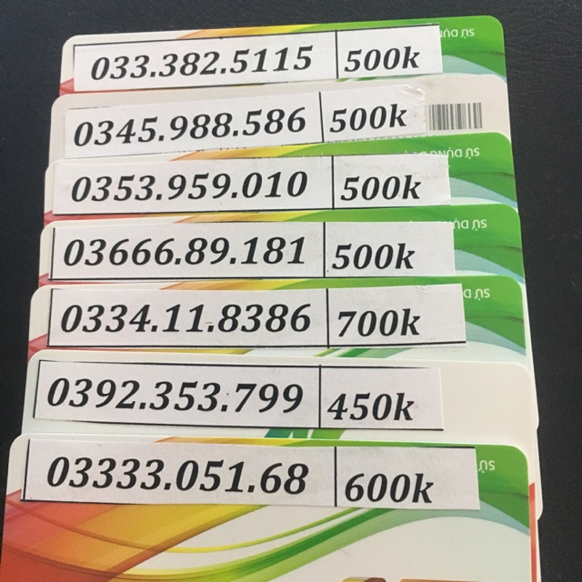 Sim Viettel 10 số đẹp