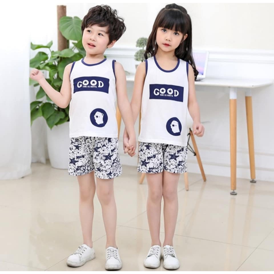 Combo 3 set ba lỗ mặc nhà cho bé chỉ 190k.