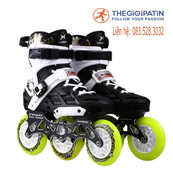 Giày patin Skates World X8 cao cấp, giày patin chính hãng