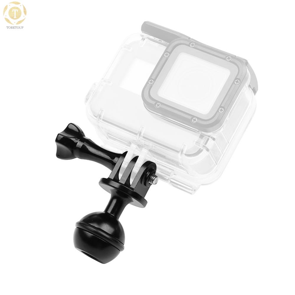 Shipped within 12 hours】 Aluminum Alloy Ball Tripod Head Mount with Long Bolt for GoPro Hero 7 6 5 for SJCAM Xiaomi Yi 4K EKEN H9 H9R for Diving Video Light Action Camera Accessory Head Mount [TO]