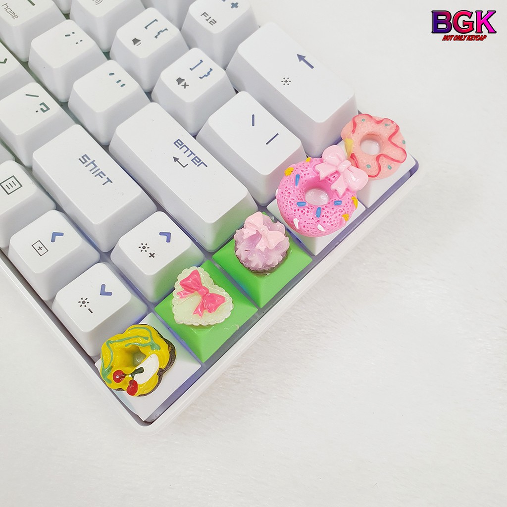 Keycap lẻ hình các loại bánh tổng hợp cực đẹp siêu dễ thương Keycap Artisan