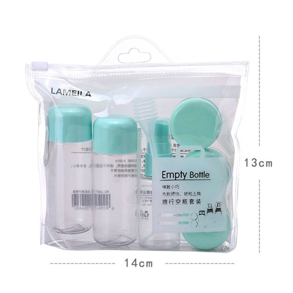 [Hàng mới về] Set 8 dụng cụ đựng mỹ phẩm mini tiện dụng mang theo khi đi du lịch | BigBuy360 - bigbuy360.vn