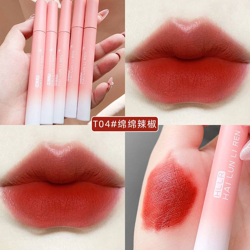 [Hàng mới về] Son Kem Màu Lì Mịn Như Nhung 6 Màu Tùy Chọn