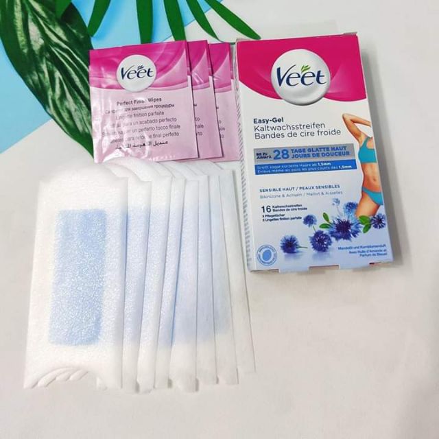 Miếng wax lông nách, tẩy lông bikini veet loại 16 miếng ANVISHOP | BigBuy360 - bigbuy360.vn