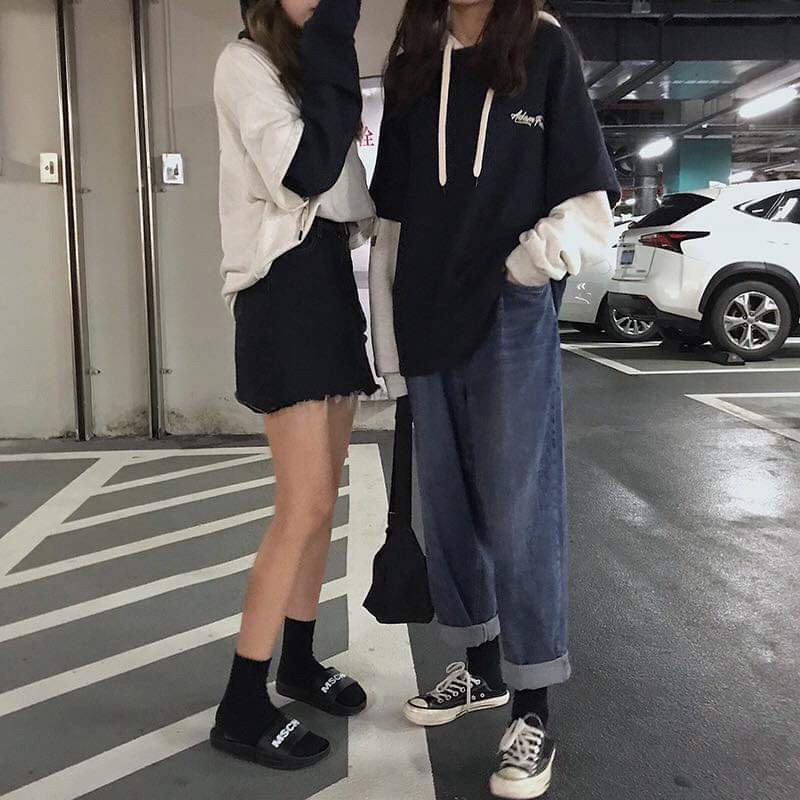 Áo tay phối mũ ADAM K&amp;A