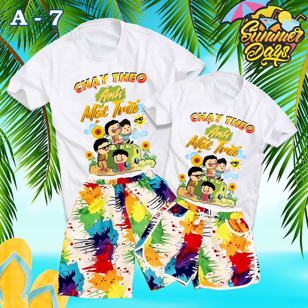 {Gía tại xưởng} Áo thun đồng phục, áo nhóm đồng phục đi biển, đi chơi, đồng phục gia đình, áo đôi