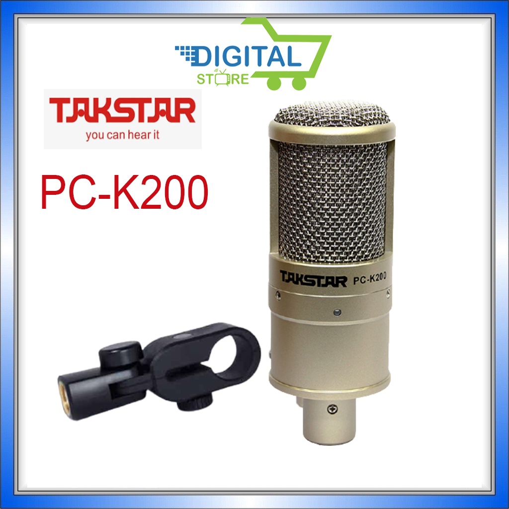 Micro Takstar PC-K200, Mic thu âm, livestream hát karaoke online [ Chính Hãng ]