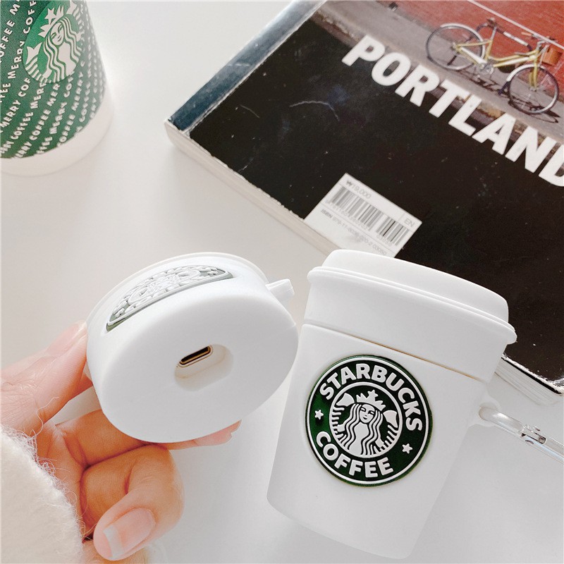 Starbucks Paper Cup Airpods case Silicone Case Cover For Airpods 1 2 Pro wireless  bluetooth earphone