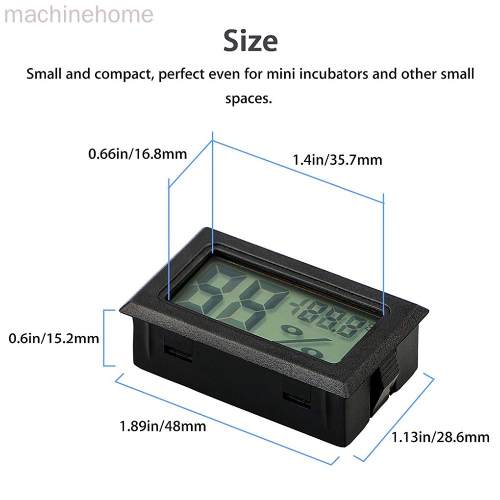 Thiết Bị Đo Độ Ẩm Nhiệt Độ Không Dây Màn Hình Lcd