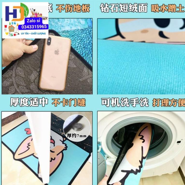 Thảm Chân Chống Trượt Hình Thú 3D Mẫu Mới - Giao Mẫu Ngẫu Nhiên