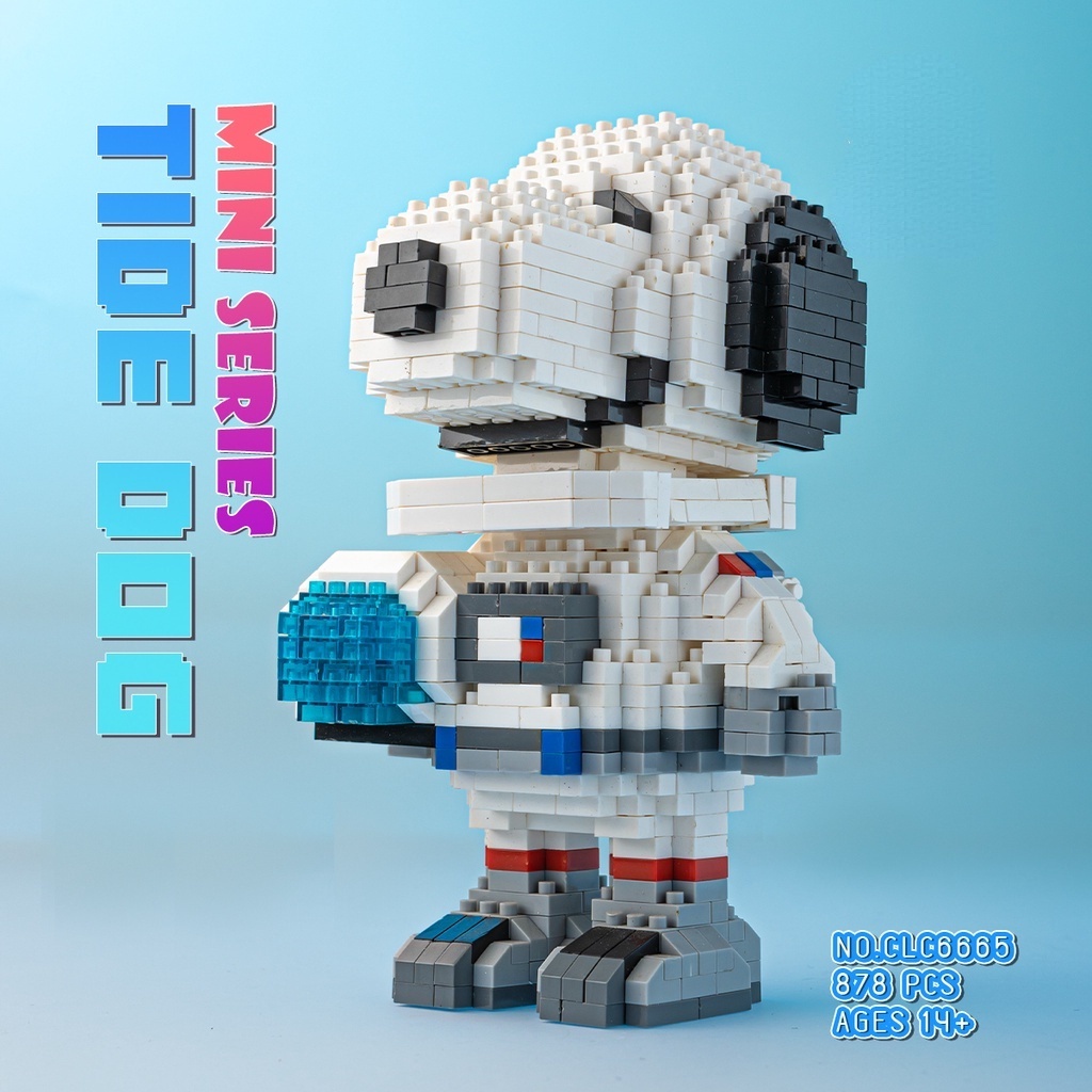 Đồ Chơi Lắp Ráp Mô Hình Chú Chó Snoopy 3D Dễ Thương Dùng Làm Quà Tặng Cho Bé