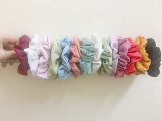 Cột tóc, buộc tóc vải Scrunchies nhiều màu