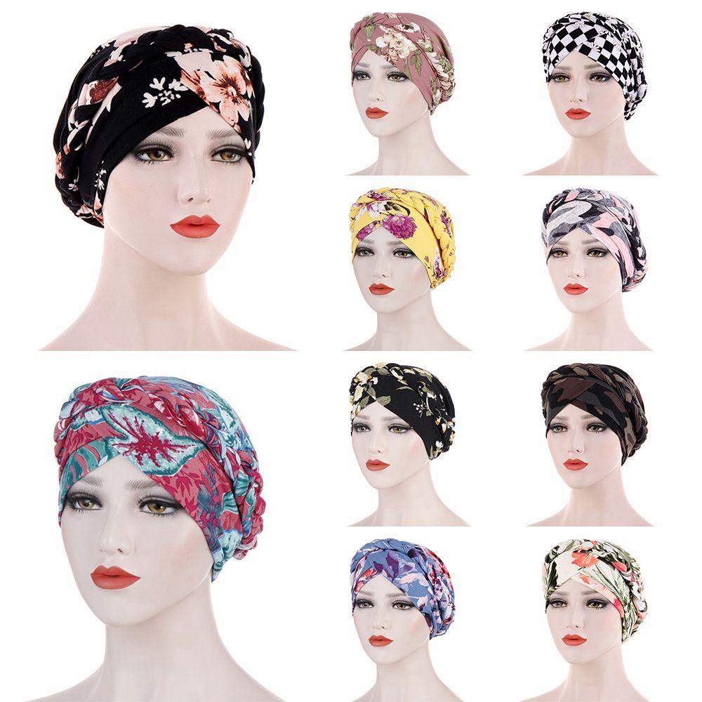 Mũ Trùm Đầu Bằng Cotton Mềm In Họa Tiết Hoa Dành Cho Nữ