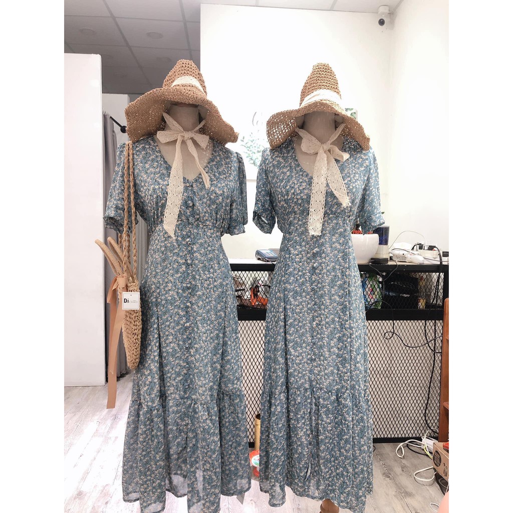 VÁY MAXI HOA NHẸ NHÀNG HÀN QUỐC