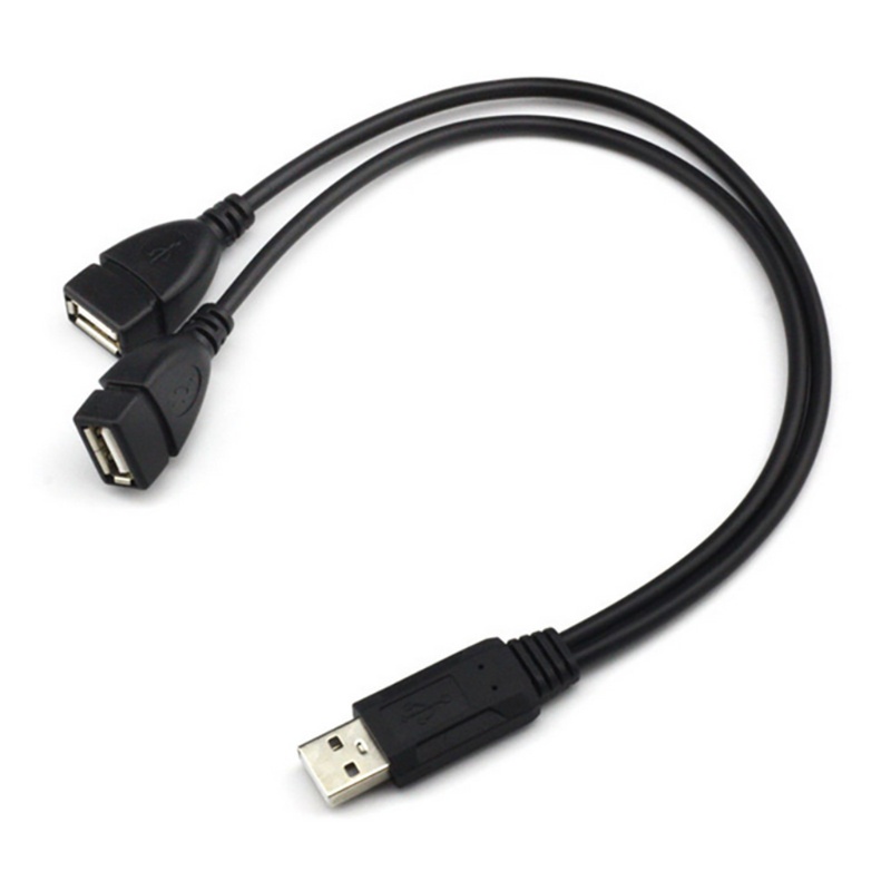 Set 2 dây cáp chia cổng USB 2.0 hình chữ Y 1 đầu đực sang 2 đầu cái 35cm/13.78in