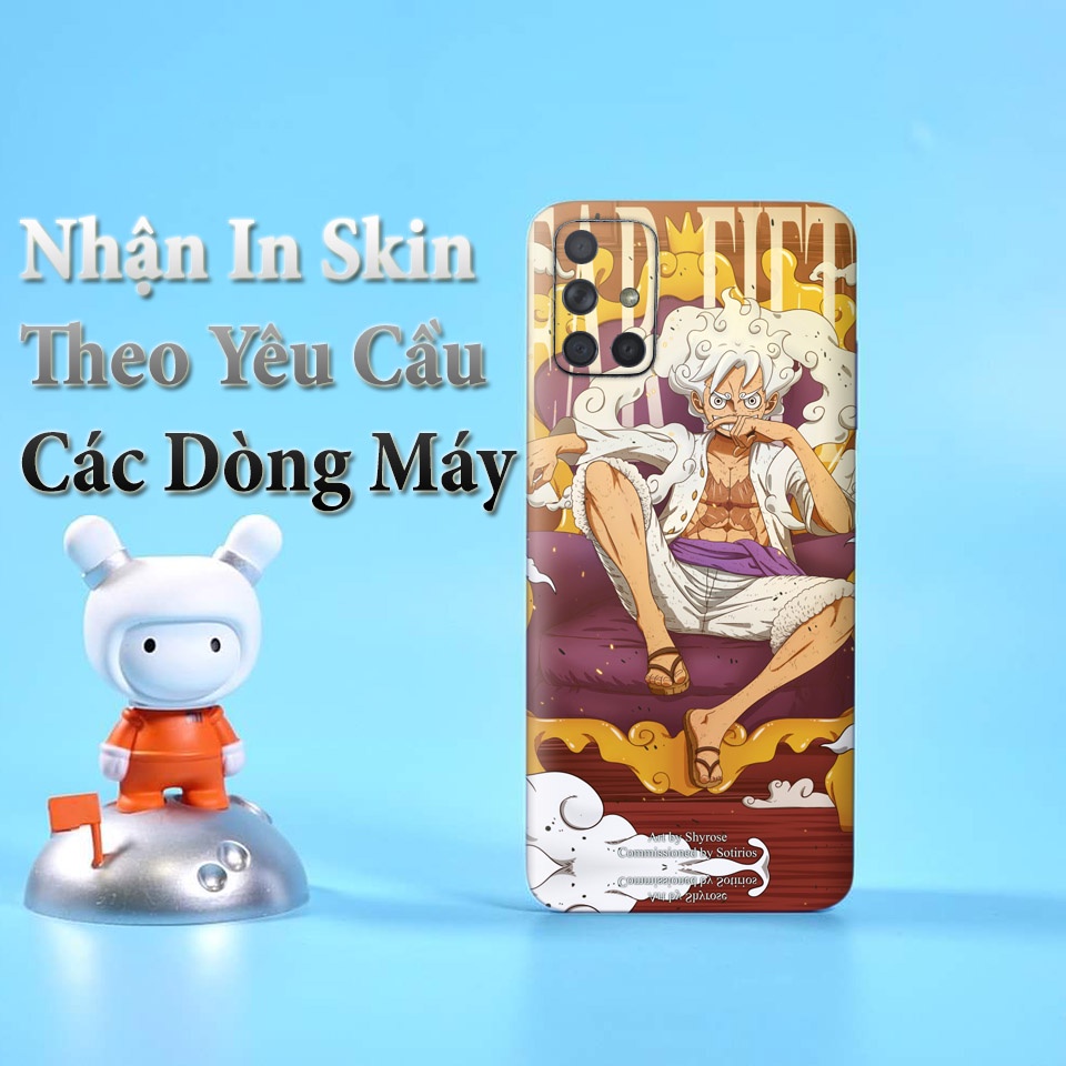 Miếng Dán Skin Điện Thoại In Luffy Gear 5 - One Piece Cho Ip 6/ 7/ 8/ X/ XS/ 11/ 11 Pro Max Và Các Dòng Máy Android
