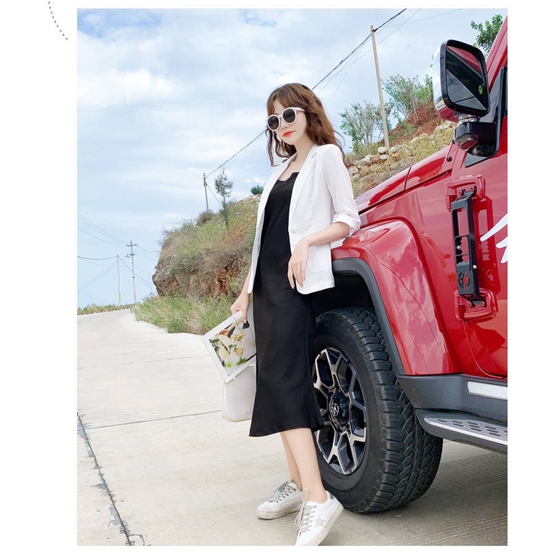 Áo khoác blazer, áo vest nữ kiểu Hàn Quốc tay lỡ túi hộp, thời trang phong cách trẻ