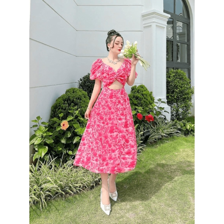 (HCM) ĐẦM XÒE HOA DỰ TIỆC SIÊU SANG TRỌNG , TÔN DÁNG SIÊU XINH XẮN CHO CÁC NÀNG MỚI NHẤT HIỆN NAY