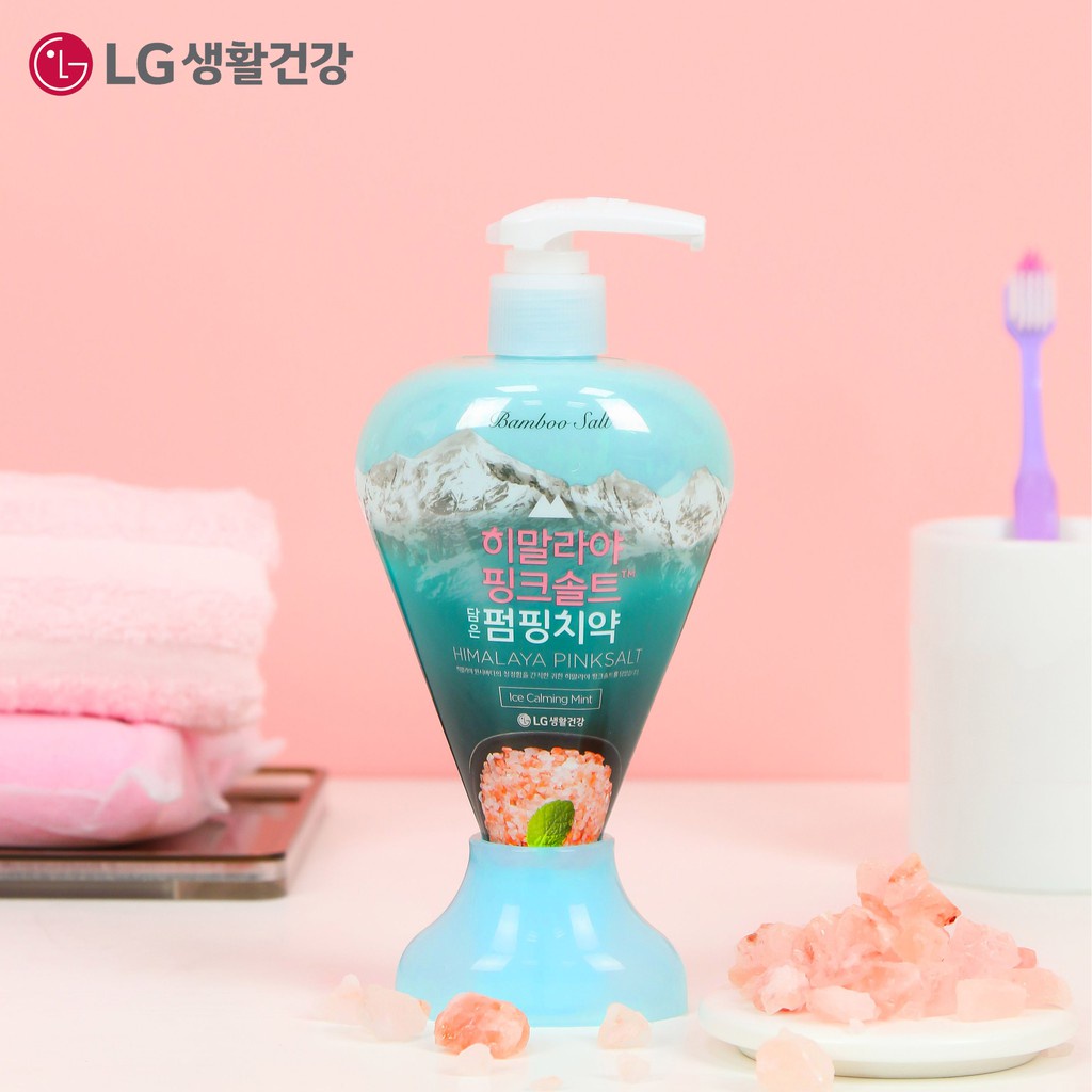 Combo 2 Kem đánh răng Bamboo Himalaya Pink Salt Ice Calming Mint Hương Bạc Hà Mát Lạnh