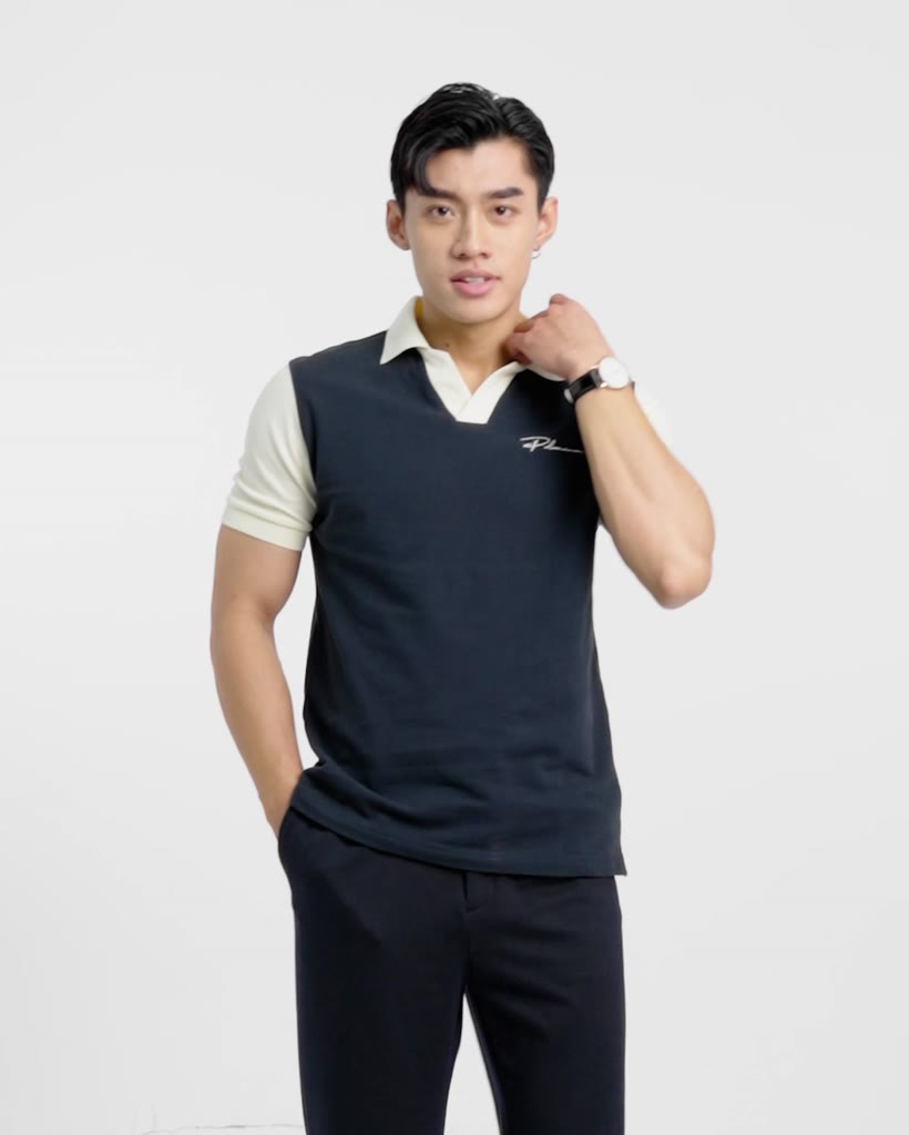 Áo Polo nam có cổ YONG vải cá sấu cotton UNI, nam tính, thanh lịch, sang trọng - POLOMANOR | BigBuy360 - bigbuy360.vn