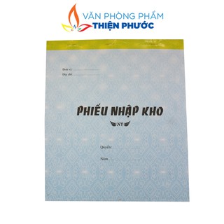Phiếu xuất nhập kho a5 1 - 2liên 16x20cm xấp 100 tờ thiện phước